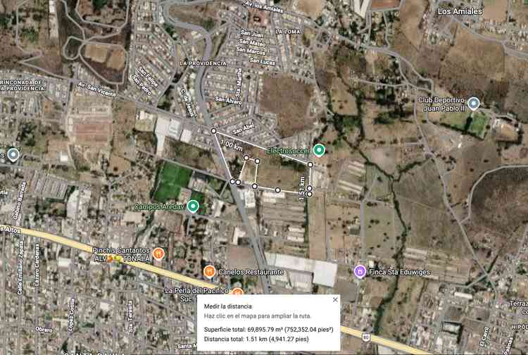 terreno en venta avenida arroyo de en medio santa paula tonala jalisco pbVO48G